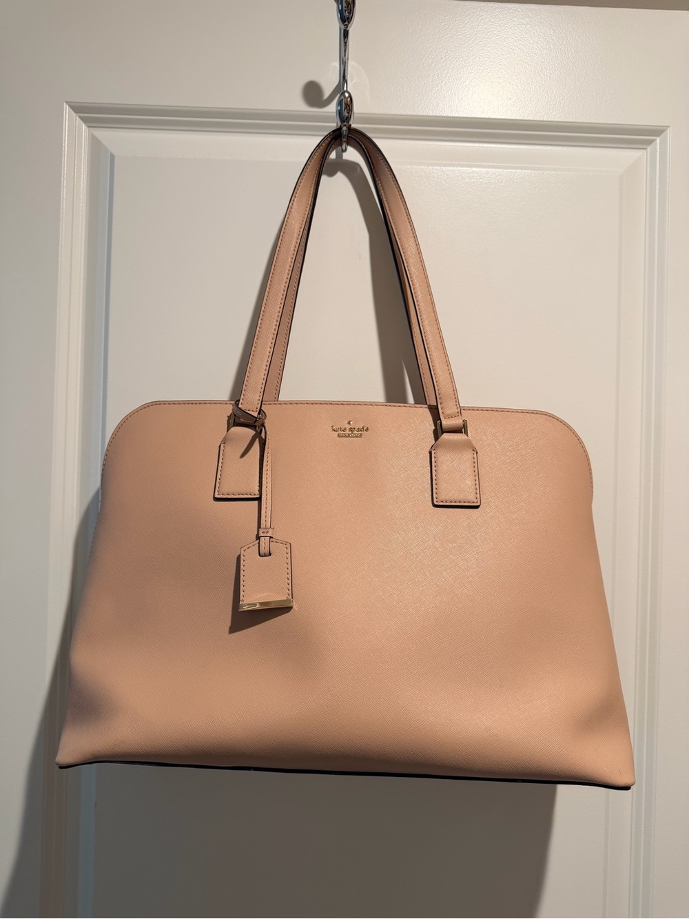 kate spade Nude Pink Saffiano Leather Tote